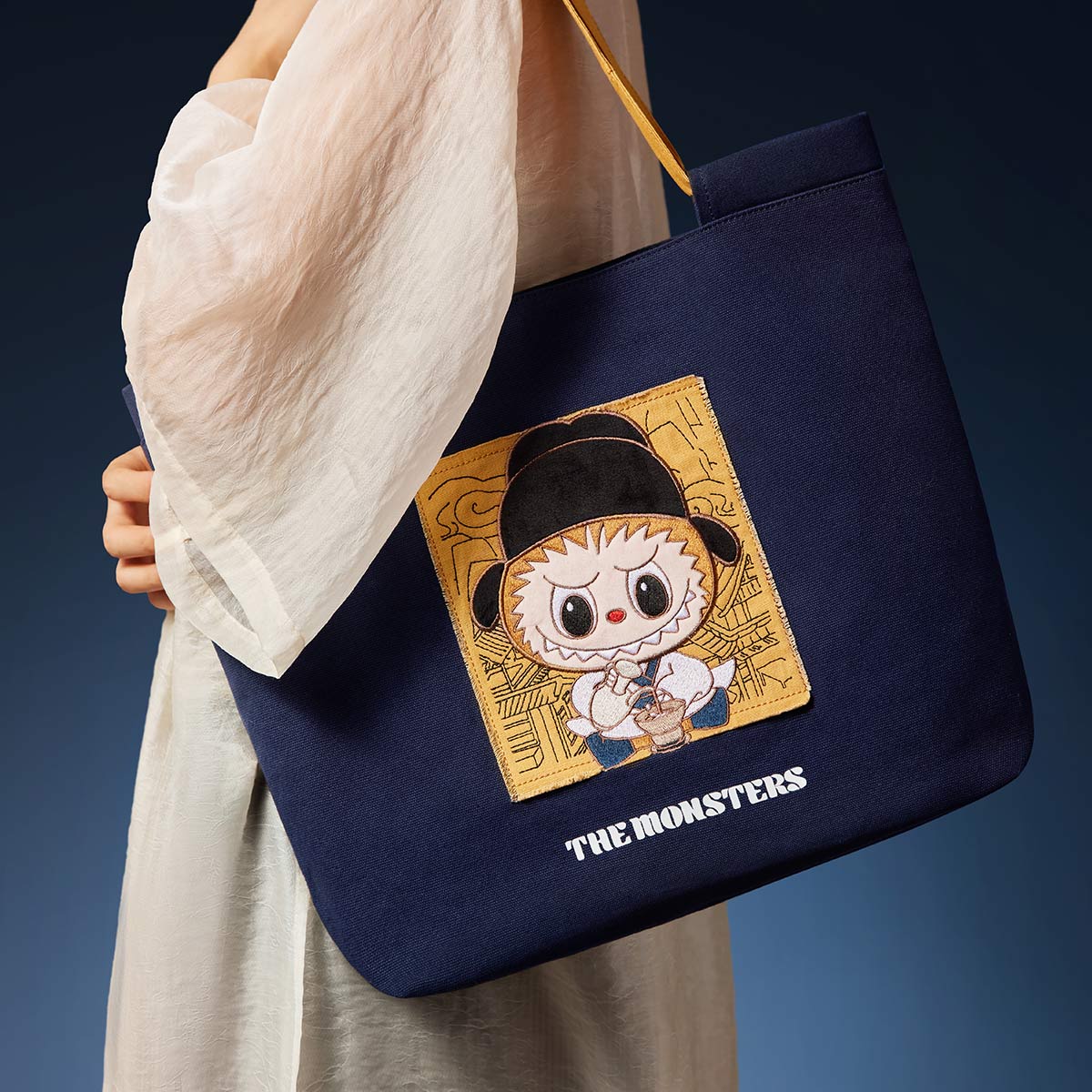 THE MONSTERS Let's Have Fun Together Series Canvas Bag