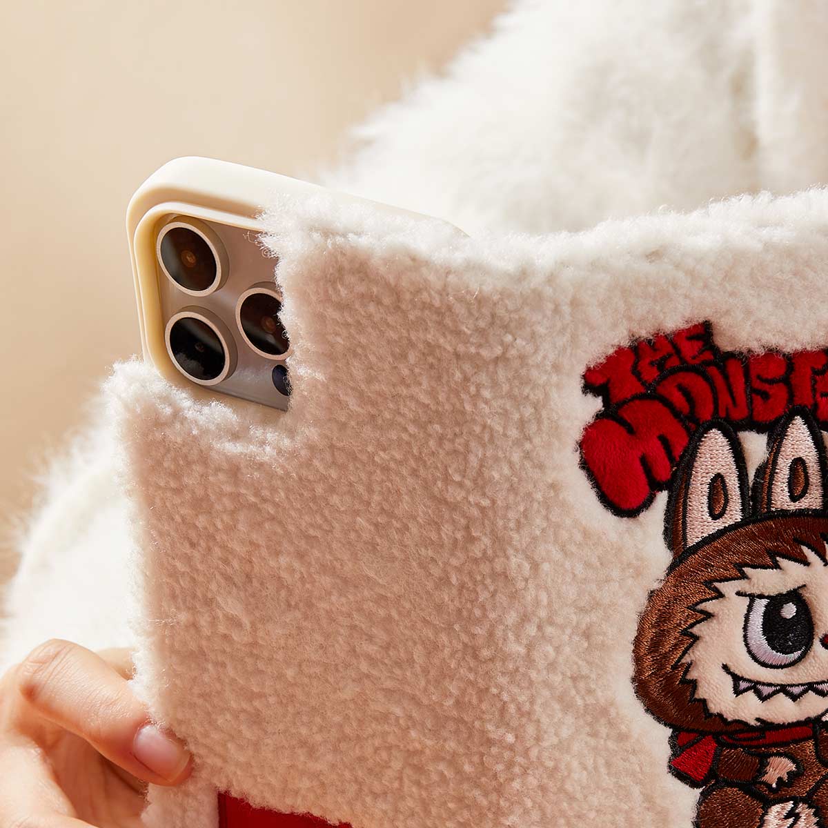 THE MONSTERS Classic Series Plush Flip Phone Case