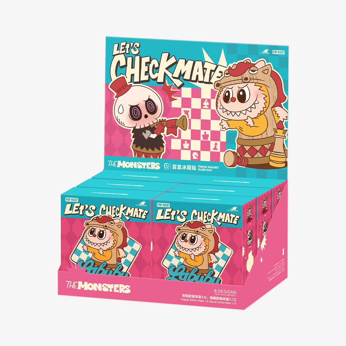 THE MONSTERS Let's Checkmate Series-Fridge Magnet Blind Box
