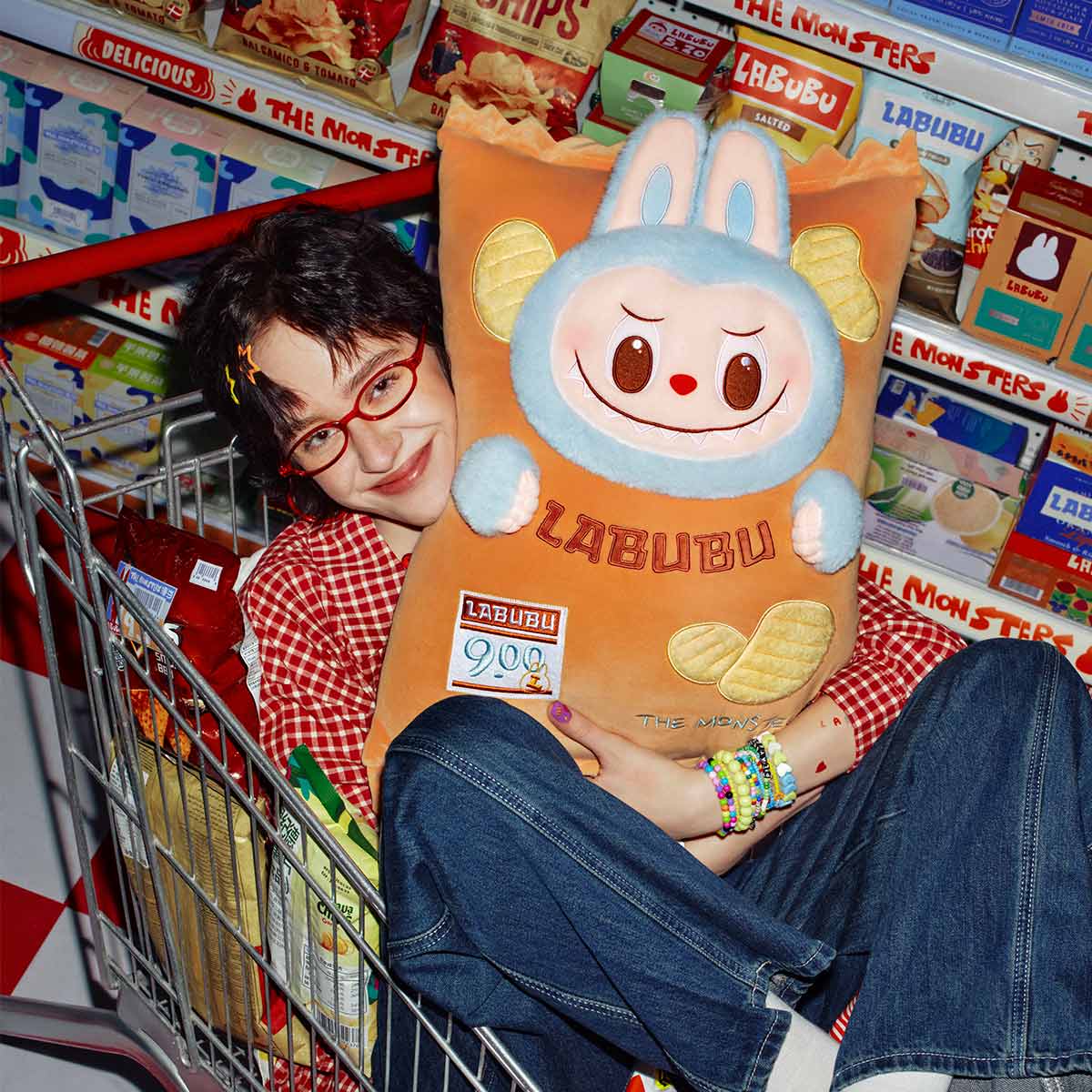 THE MONSTERS Wacky Mart Series Pillow (Chips)